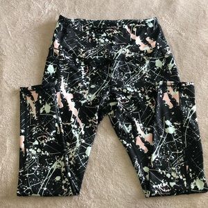 Paint Splatter Yoga Pants